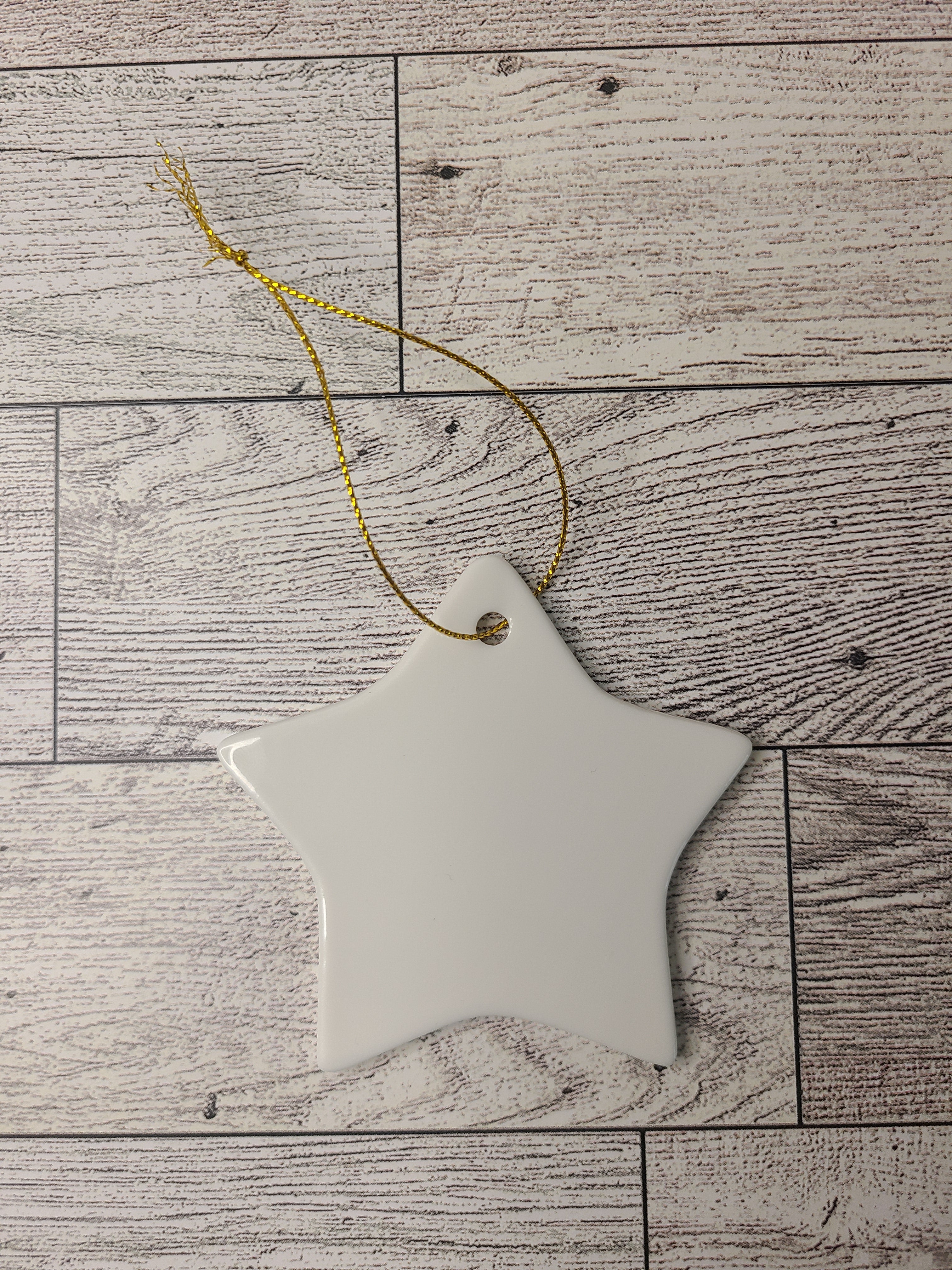 Double sided sublimation ornament star blank