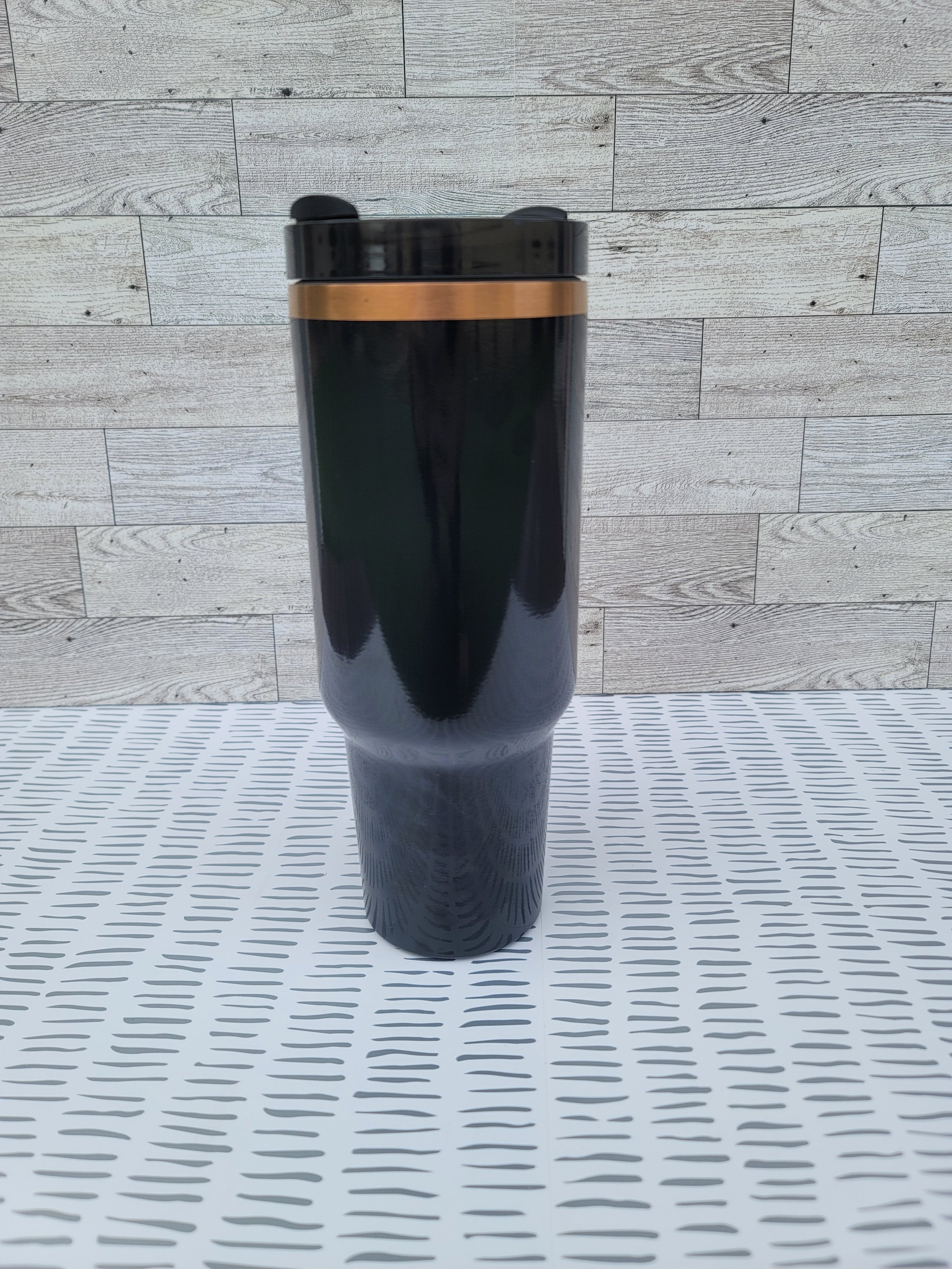 Copper and gold plated Glossy coated 40oz tumblers (unbranded)