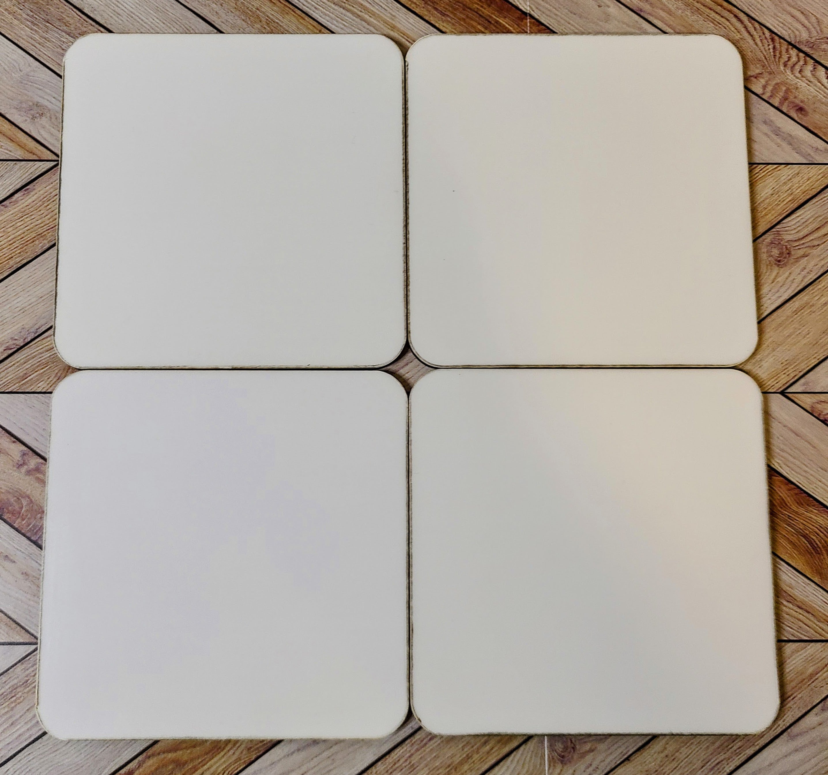 Sublimation Hardwood Blanks Single Sided Coaster 4pk