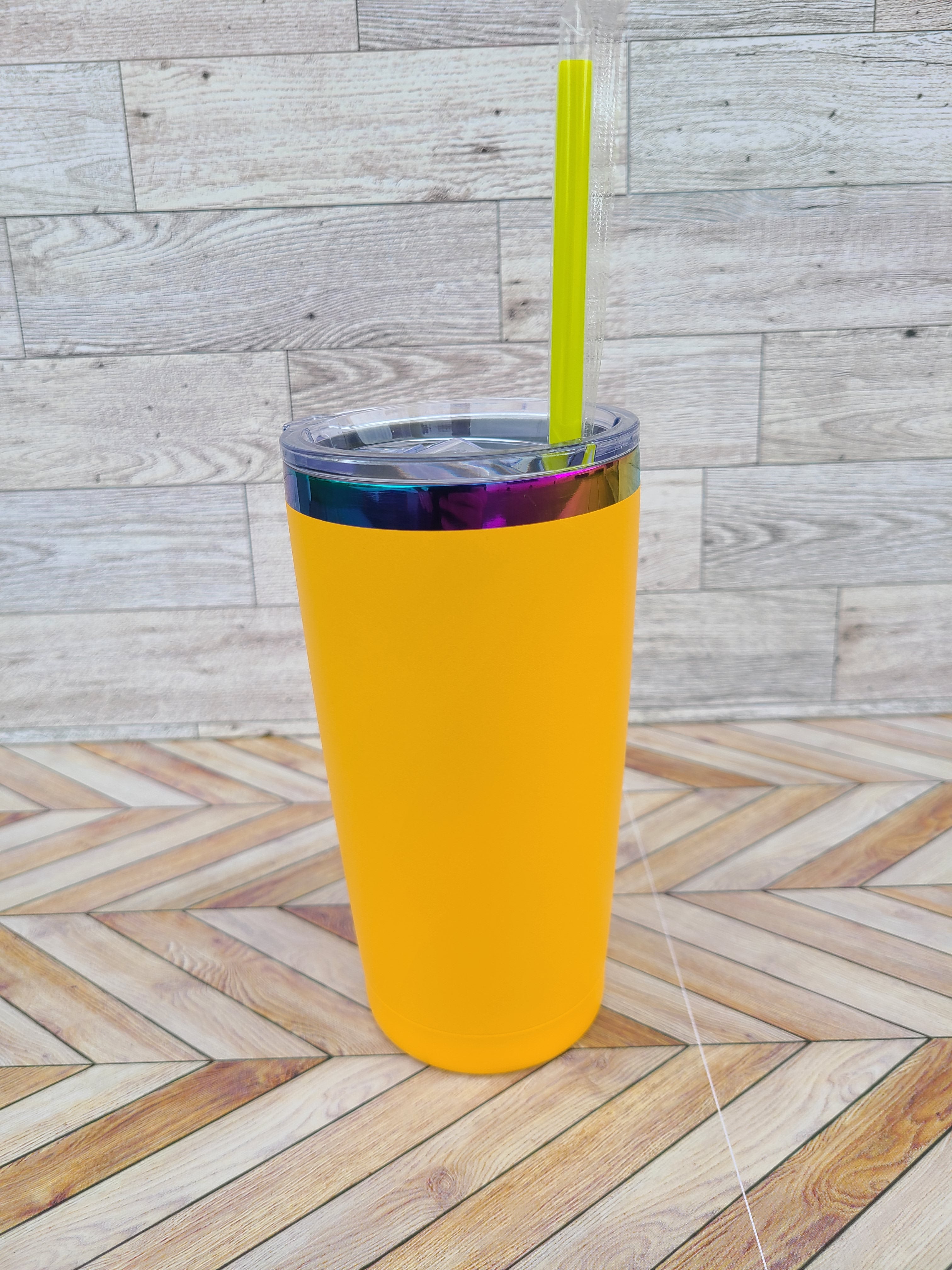 20oz Rainbow Coated Stainless Steel Tumbler-Colors