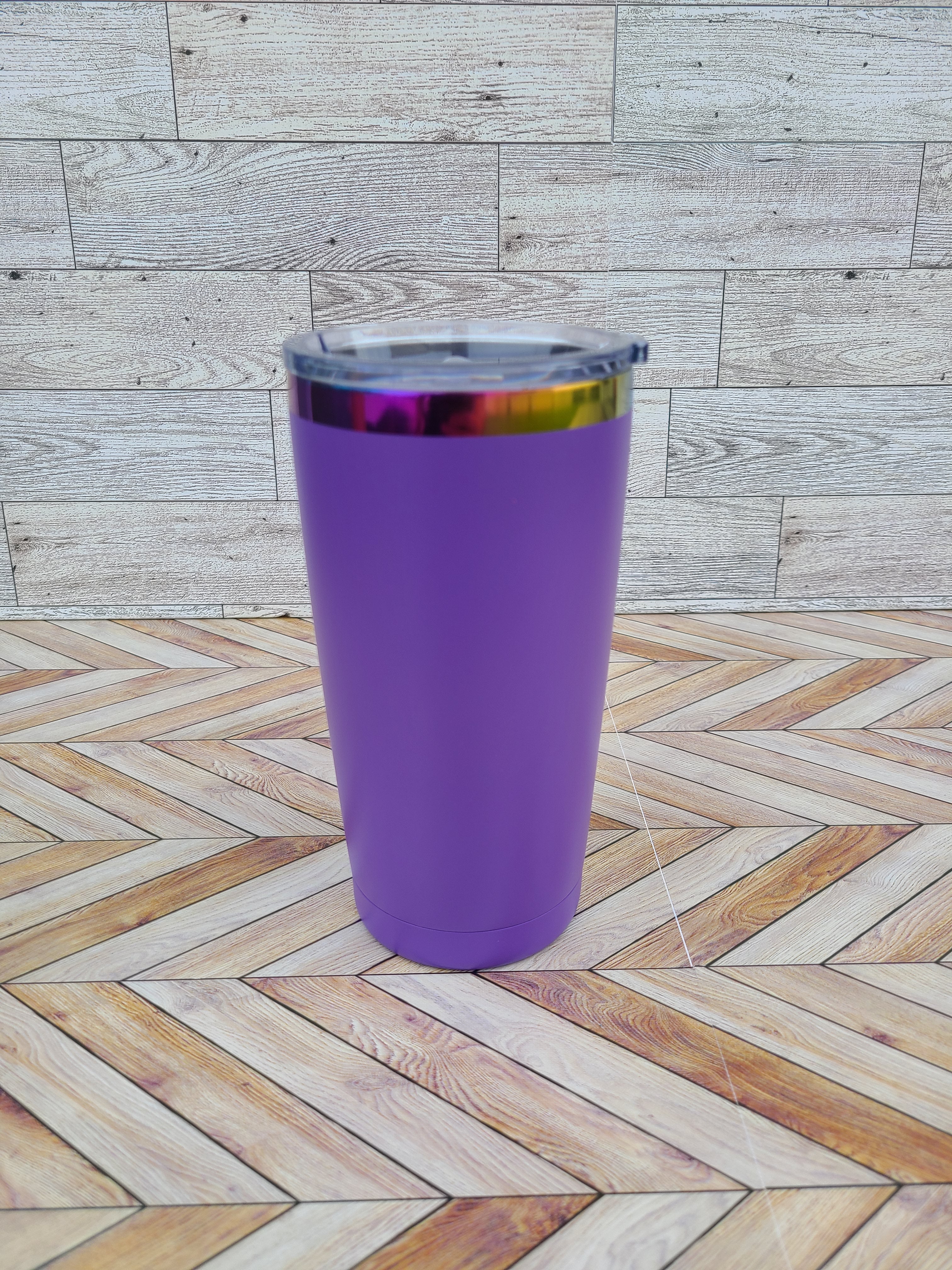 20oz Rainbow Coated Stainless Steel Tumbler-Colors