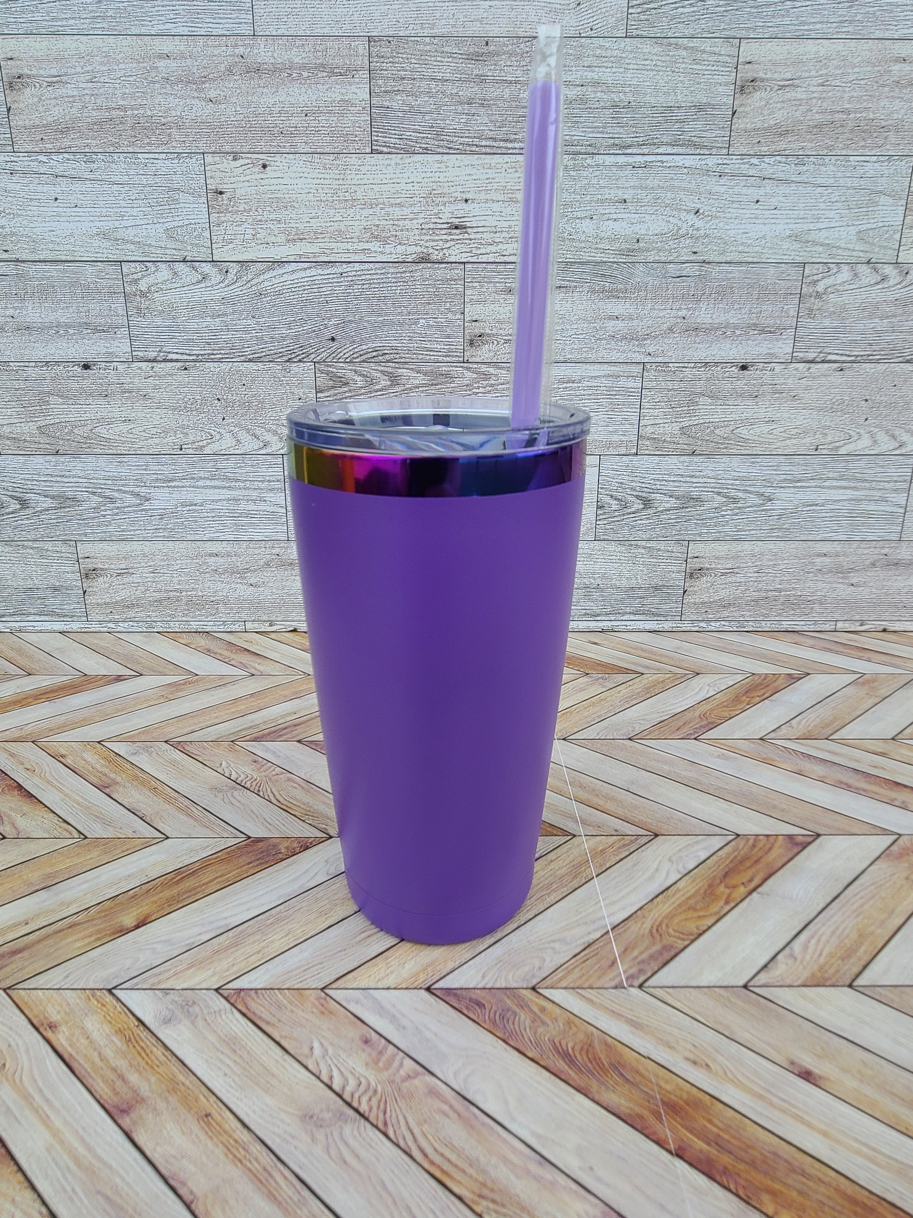 20oz Rainbow Coated Stainless Steel Tumbler-Colors