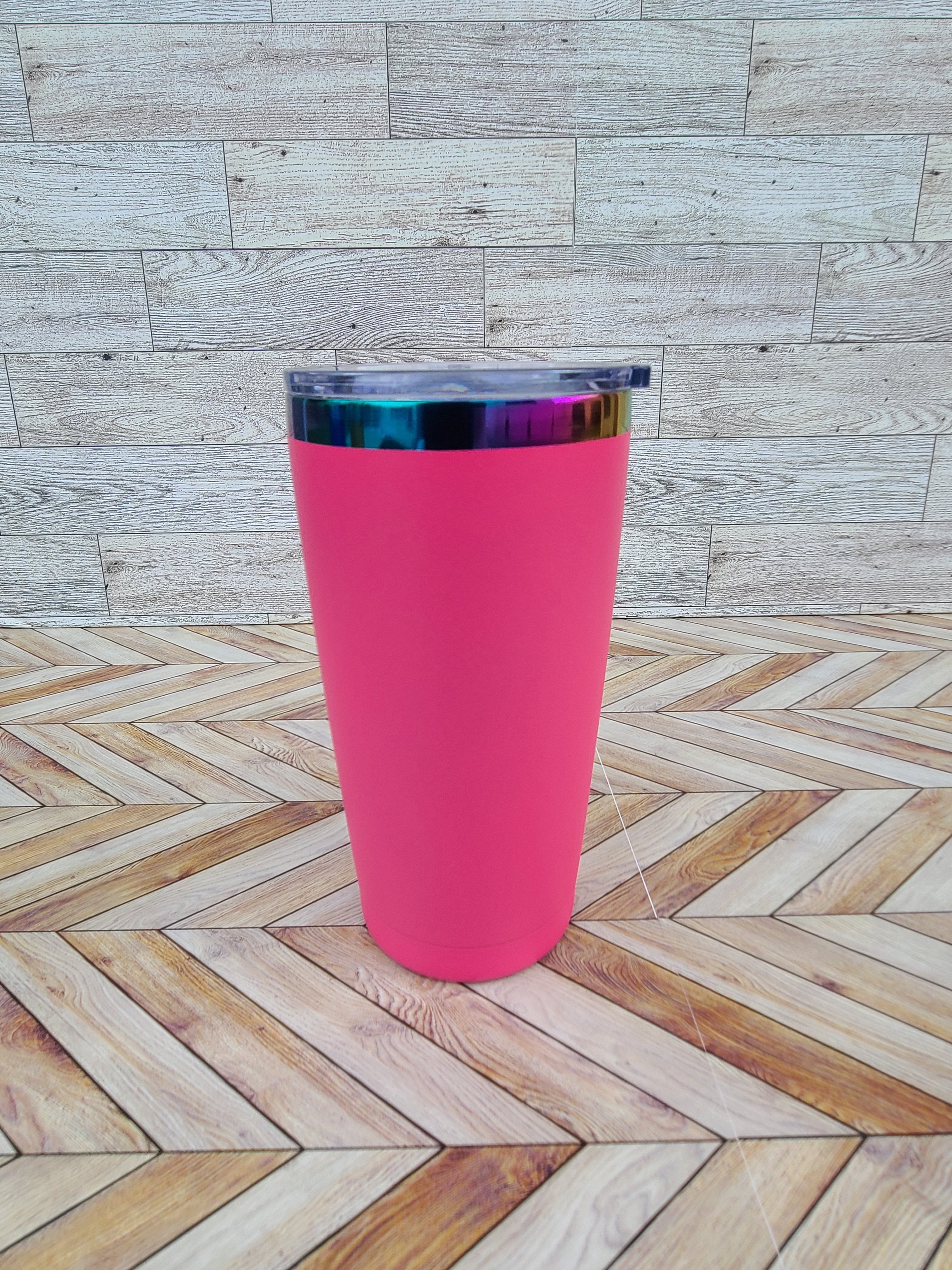 20oz Rainbow Coated Stainless Steel Tumbler-Colors