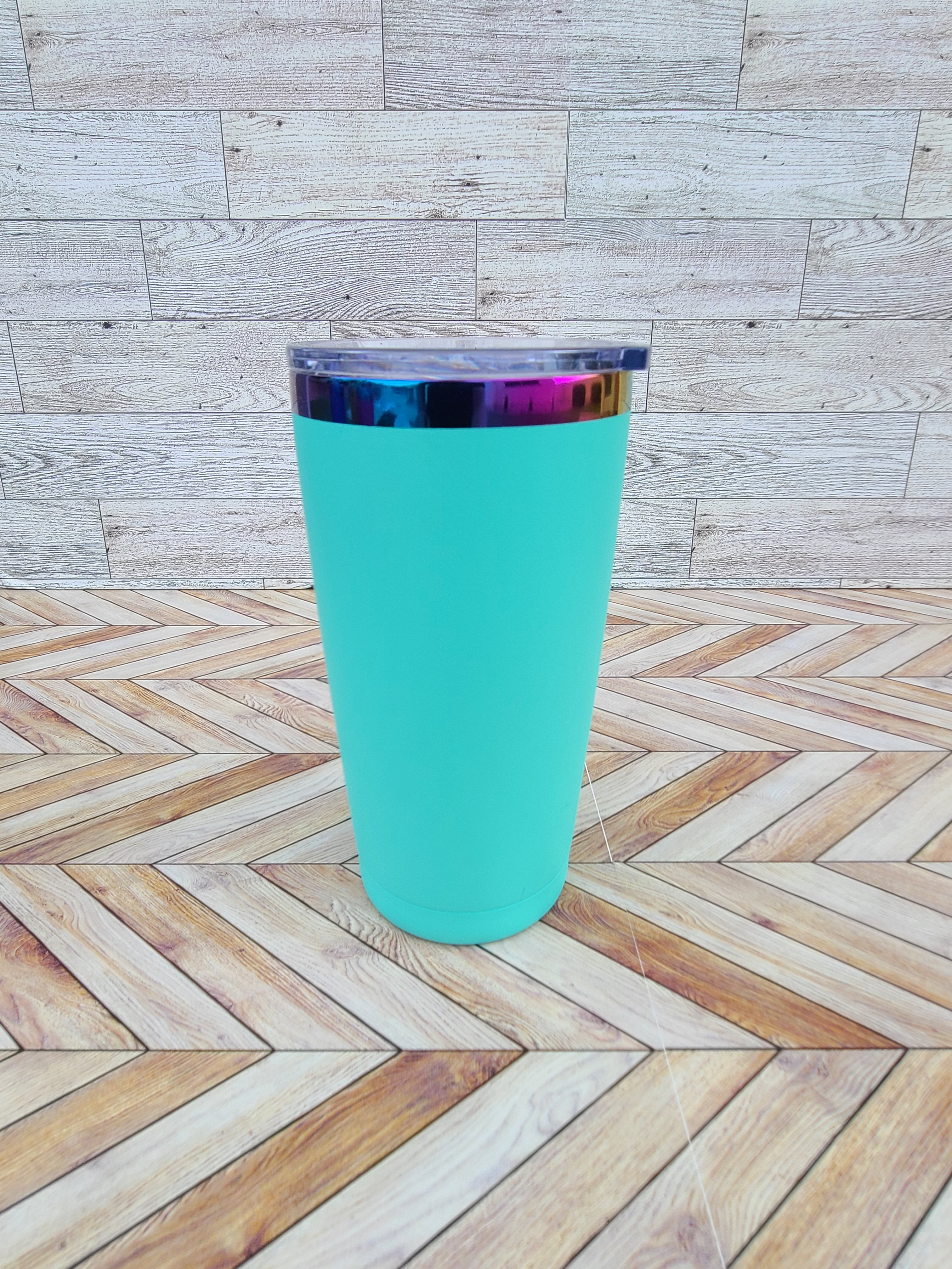 20oz Rainbow Coated Stainless Steel Tumbler-Colors