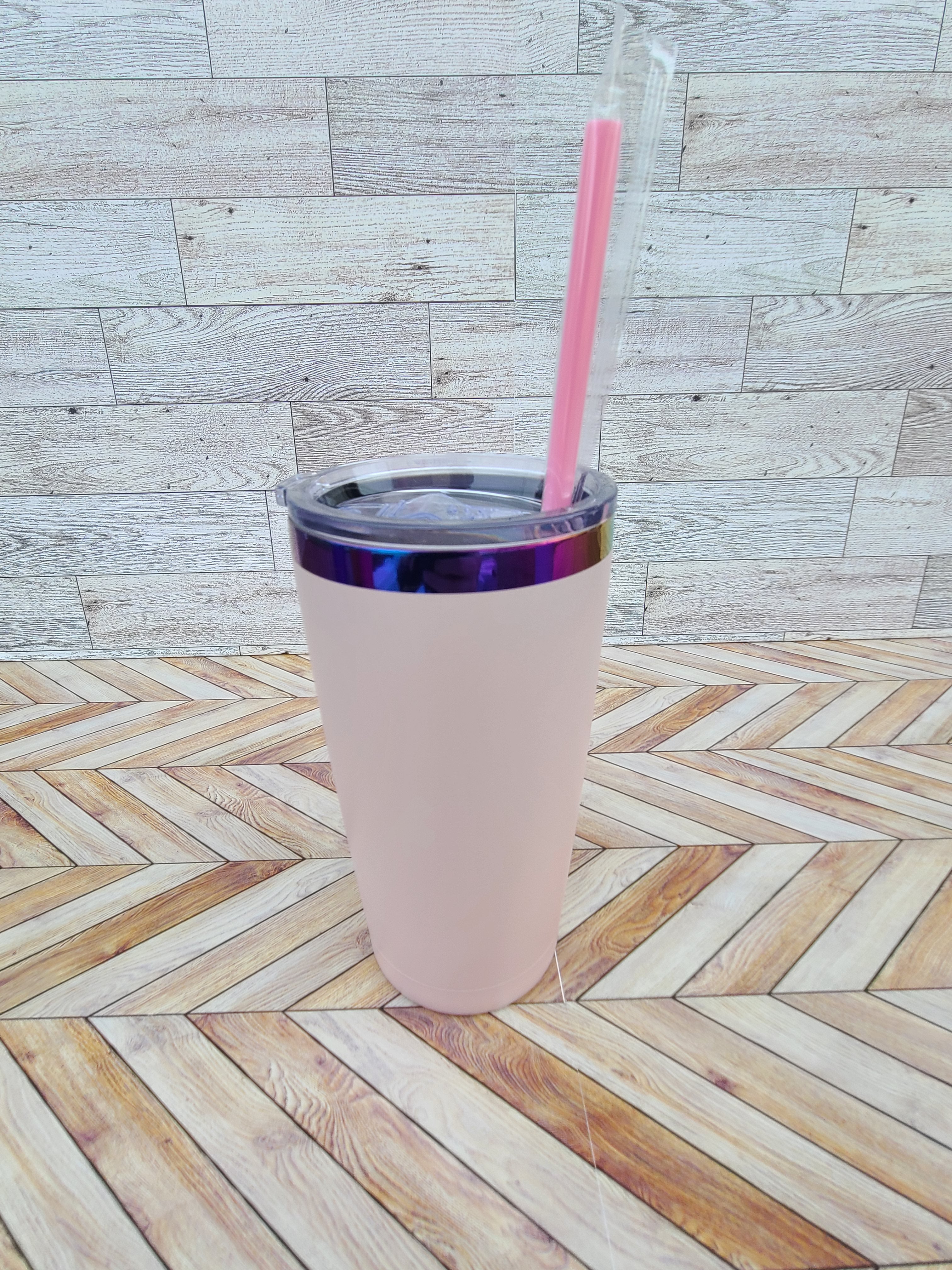 20oz Rainbow Coated Stainless Steel Tumbler-Colors