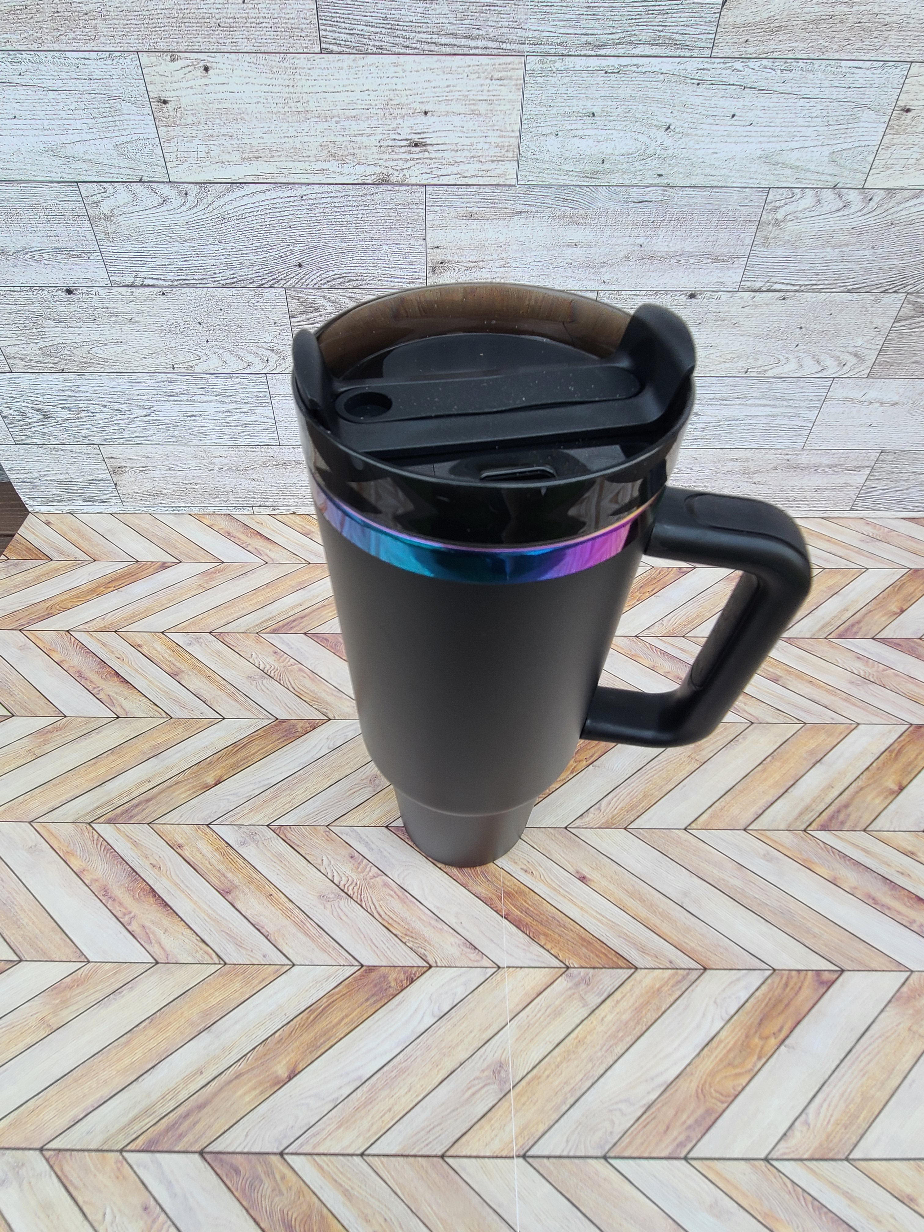 Rainbow Coated Stainless Steel 40oz Tumbler (unbranded)