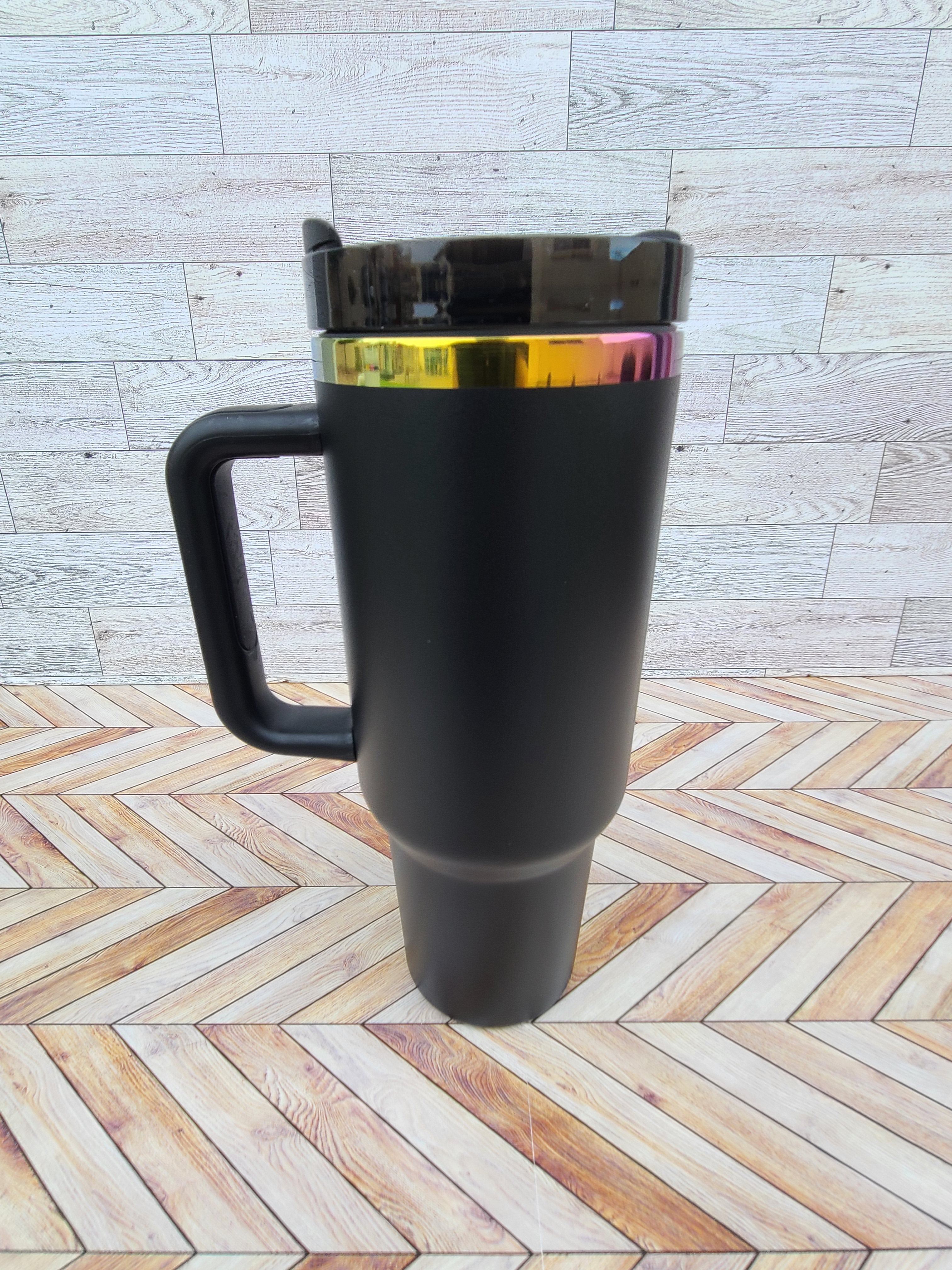 Rainbow Coated Stainless Steel 40oz Tumbler (unbranded)