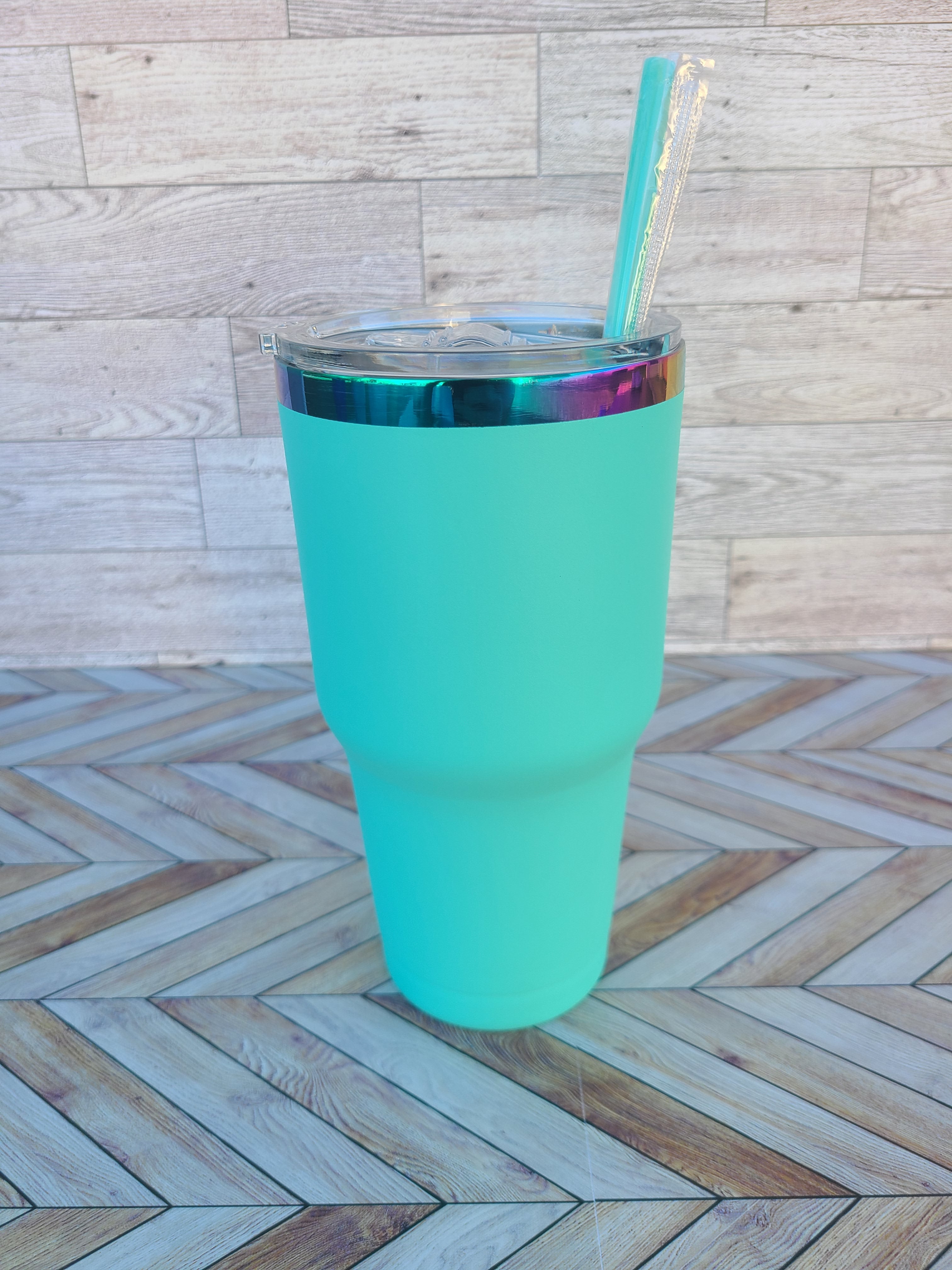 30oz Stainless Steel Rainbow Coated Tumbler