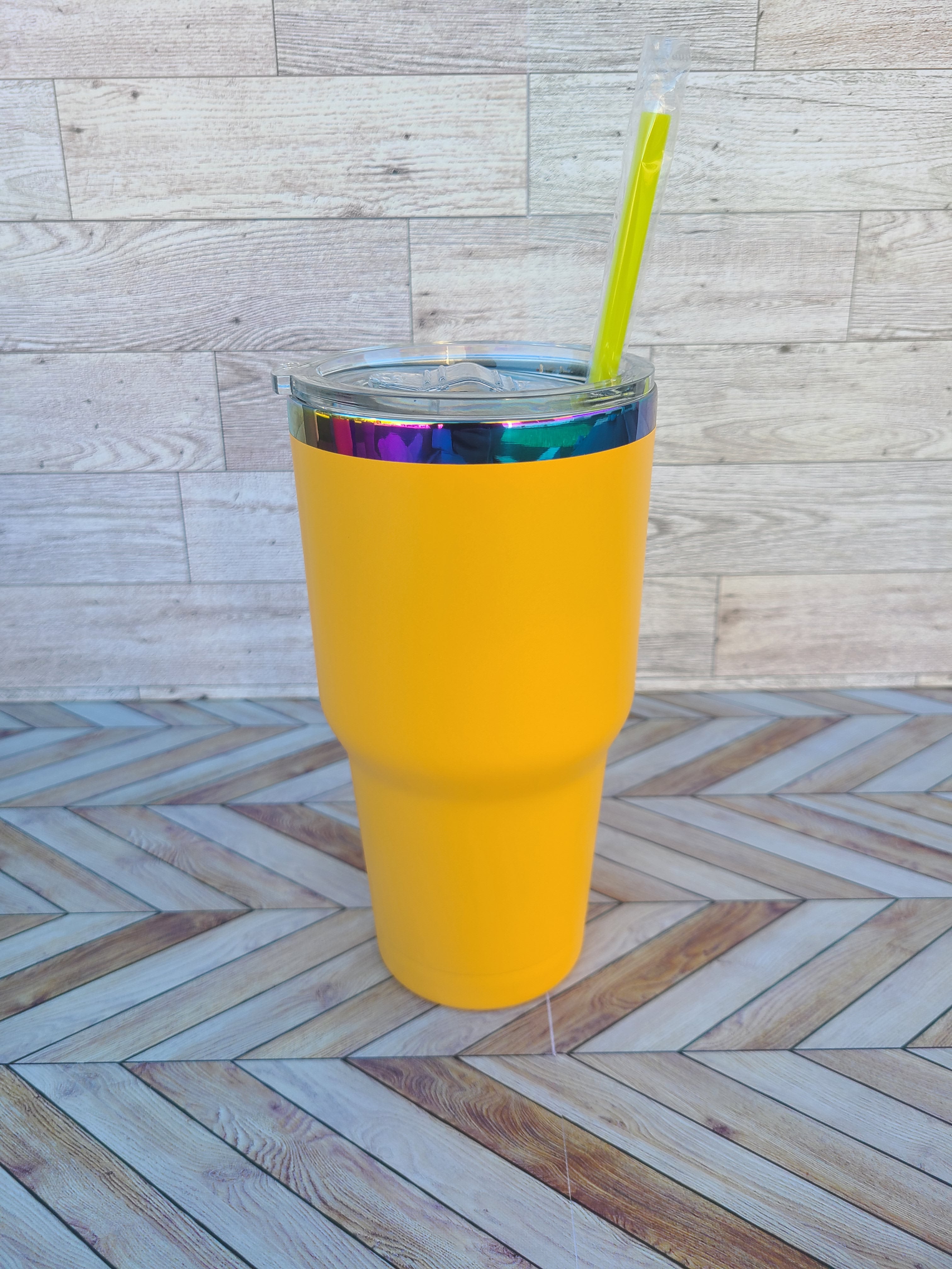 30oz Stainless Steel Rainbow Coated Tumbler