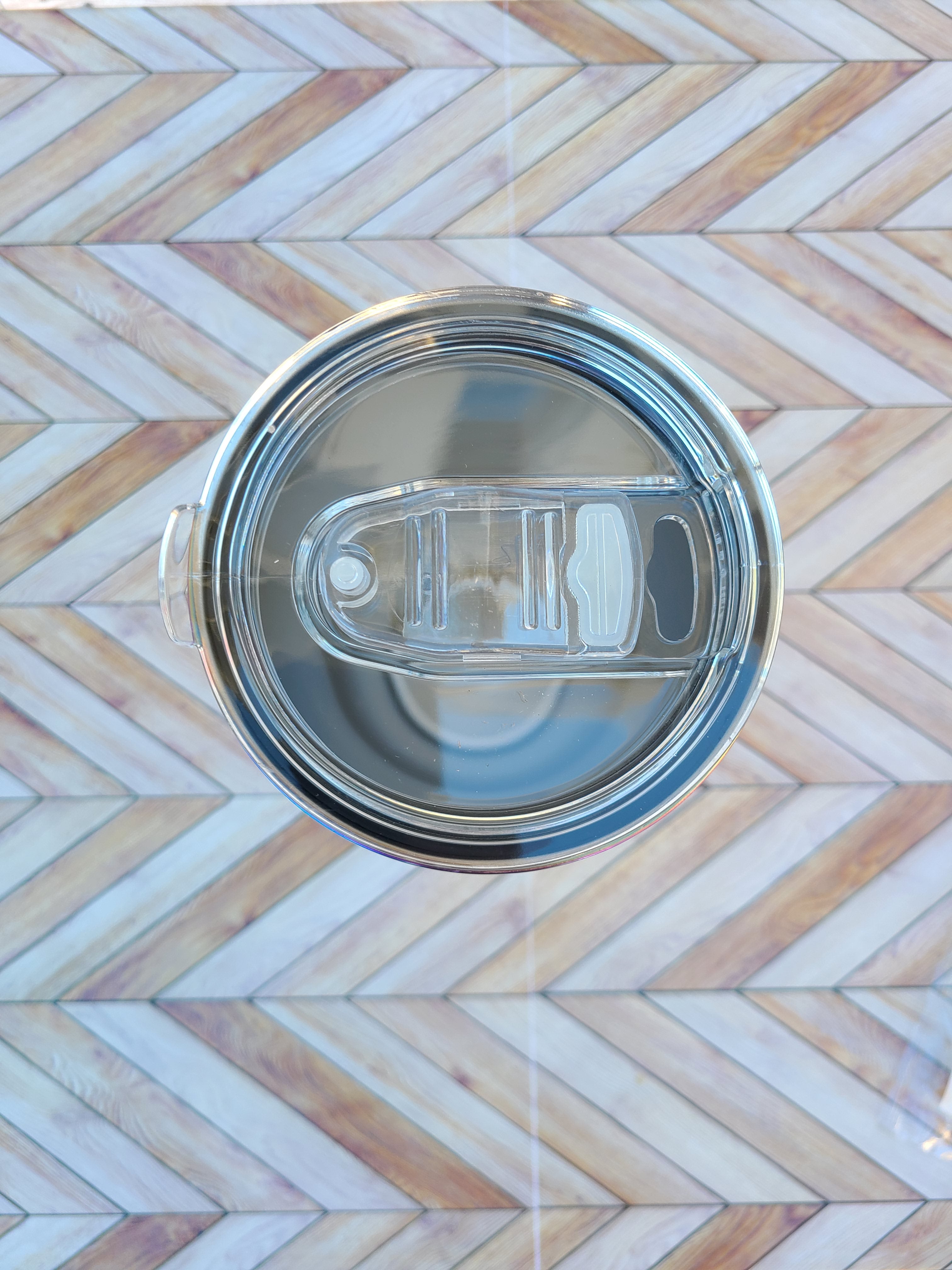 30oz Stainless Steel Rainbow Coated Tumbler-Black and White Colors