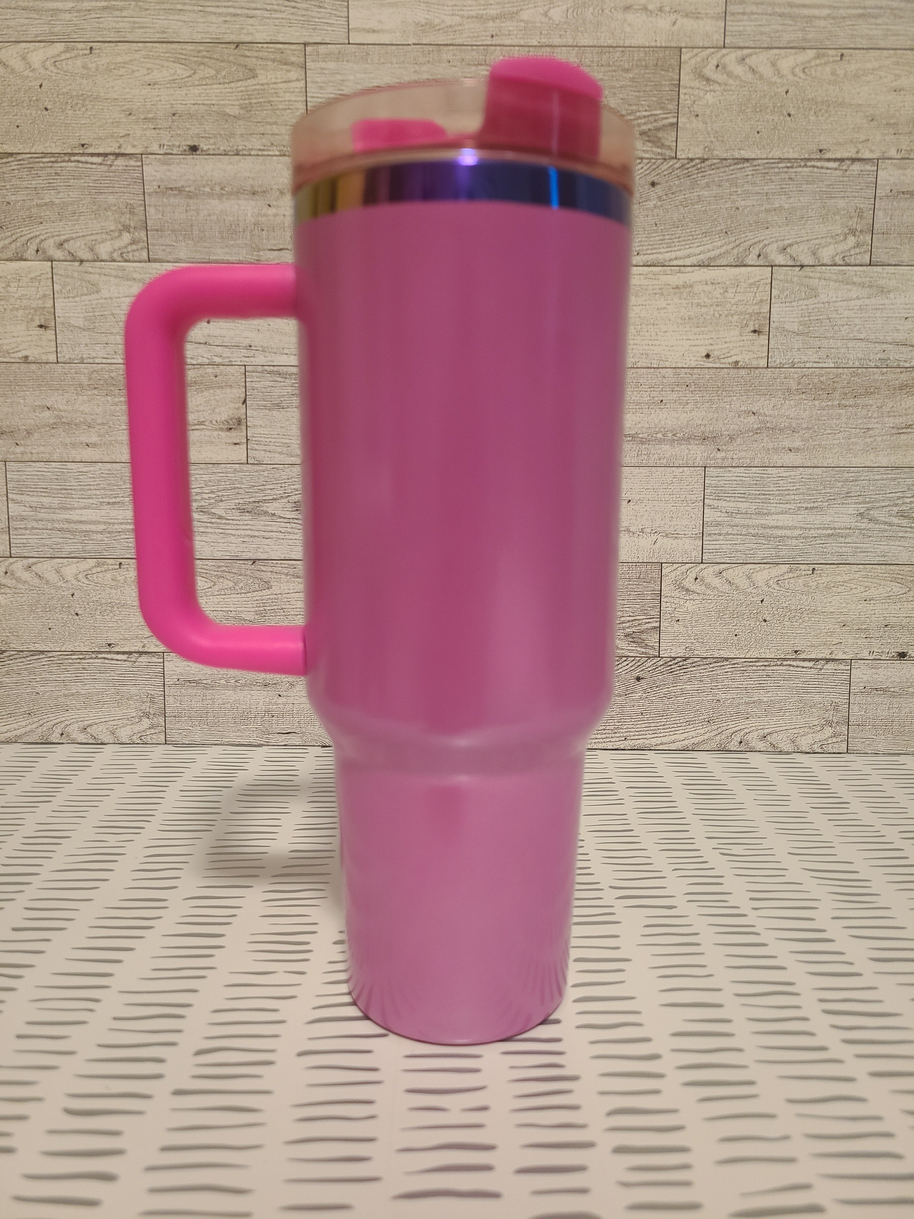 Sparkle Pink Rainbow Coated 40oz Tumbler