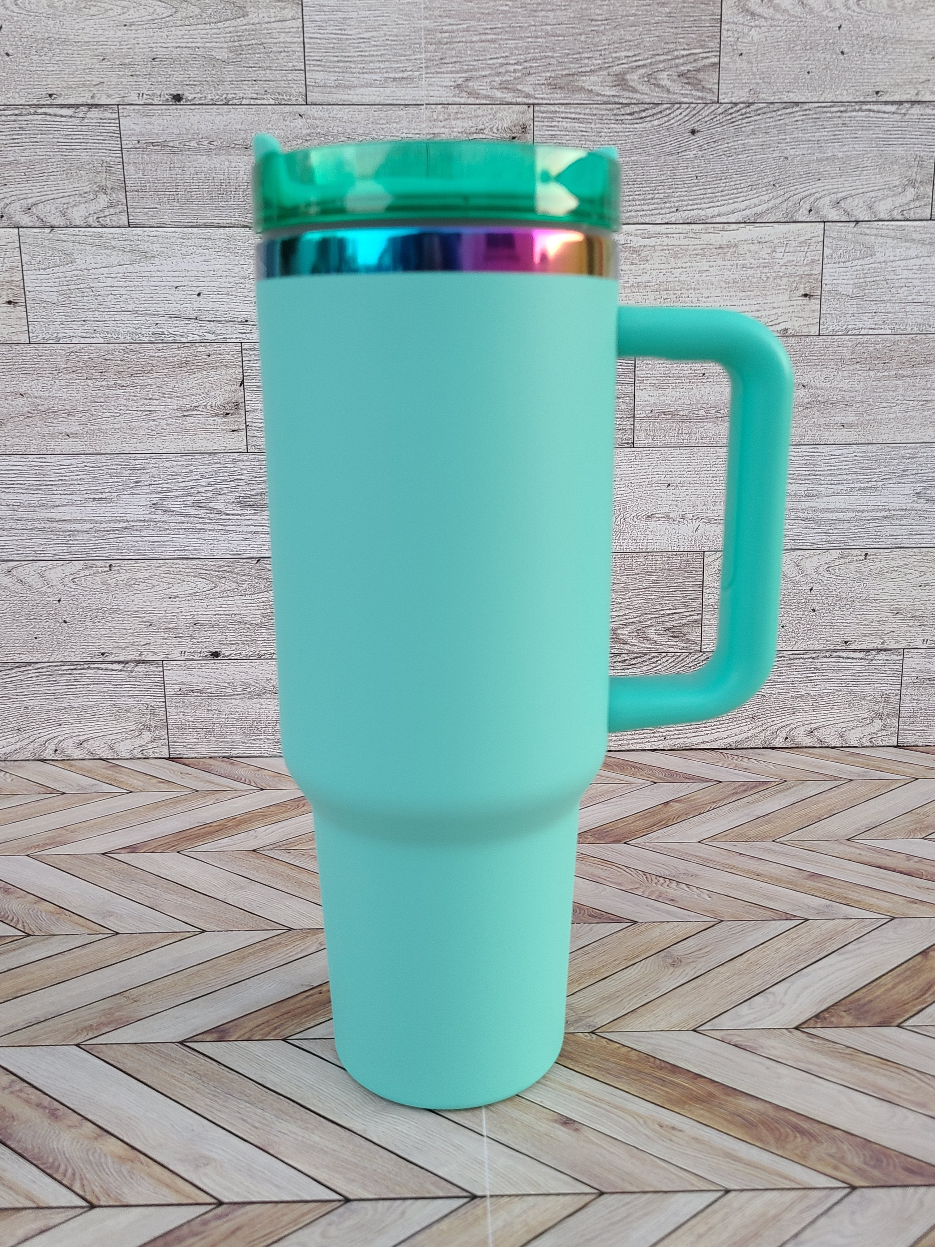 40oz Rainbow Coated Mixed Colors Tumbler