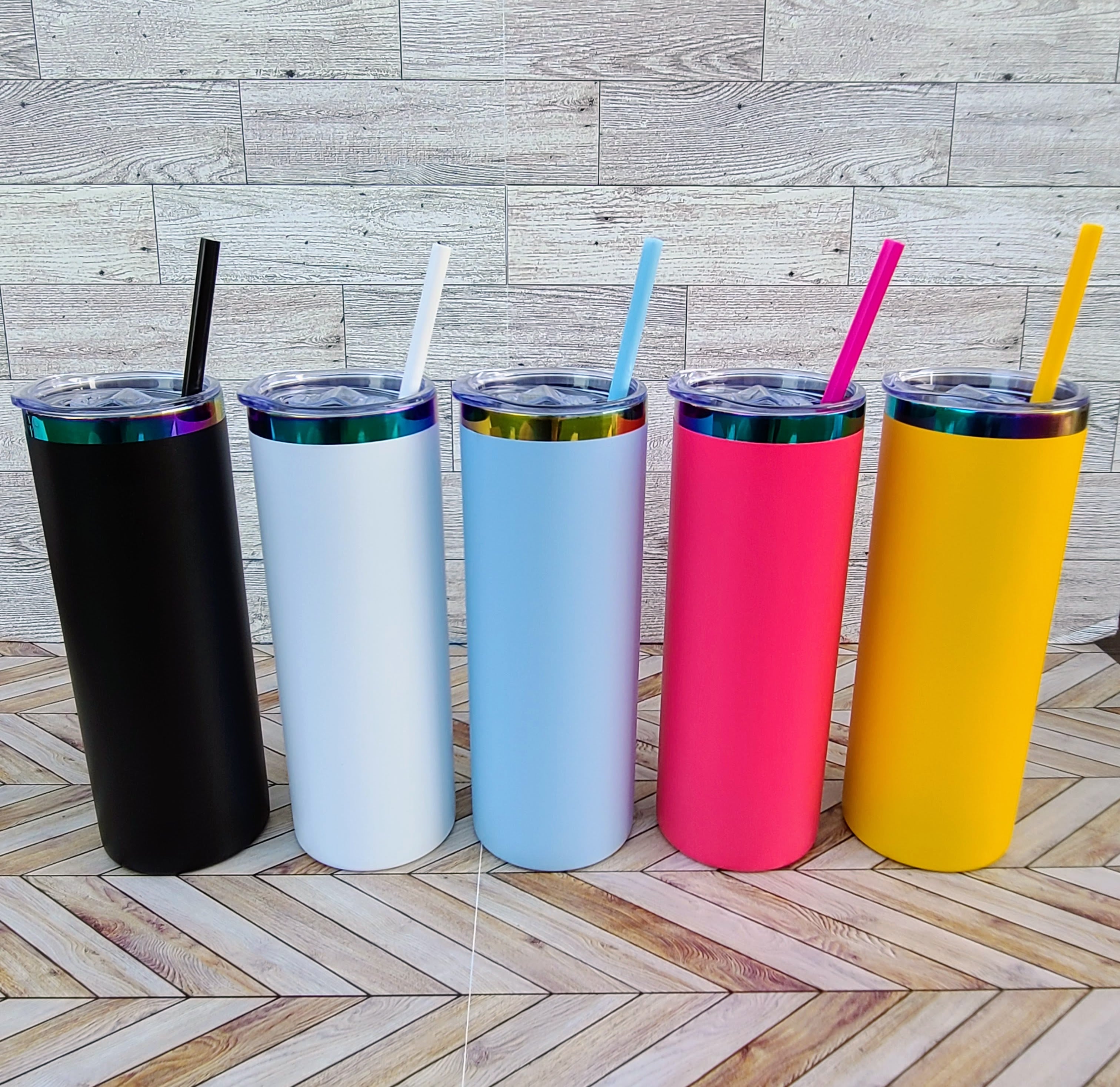 30oz Straight Rainbow Tumblers