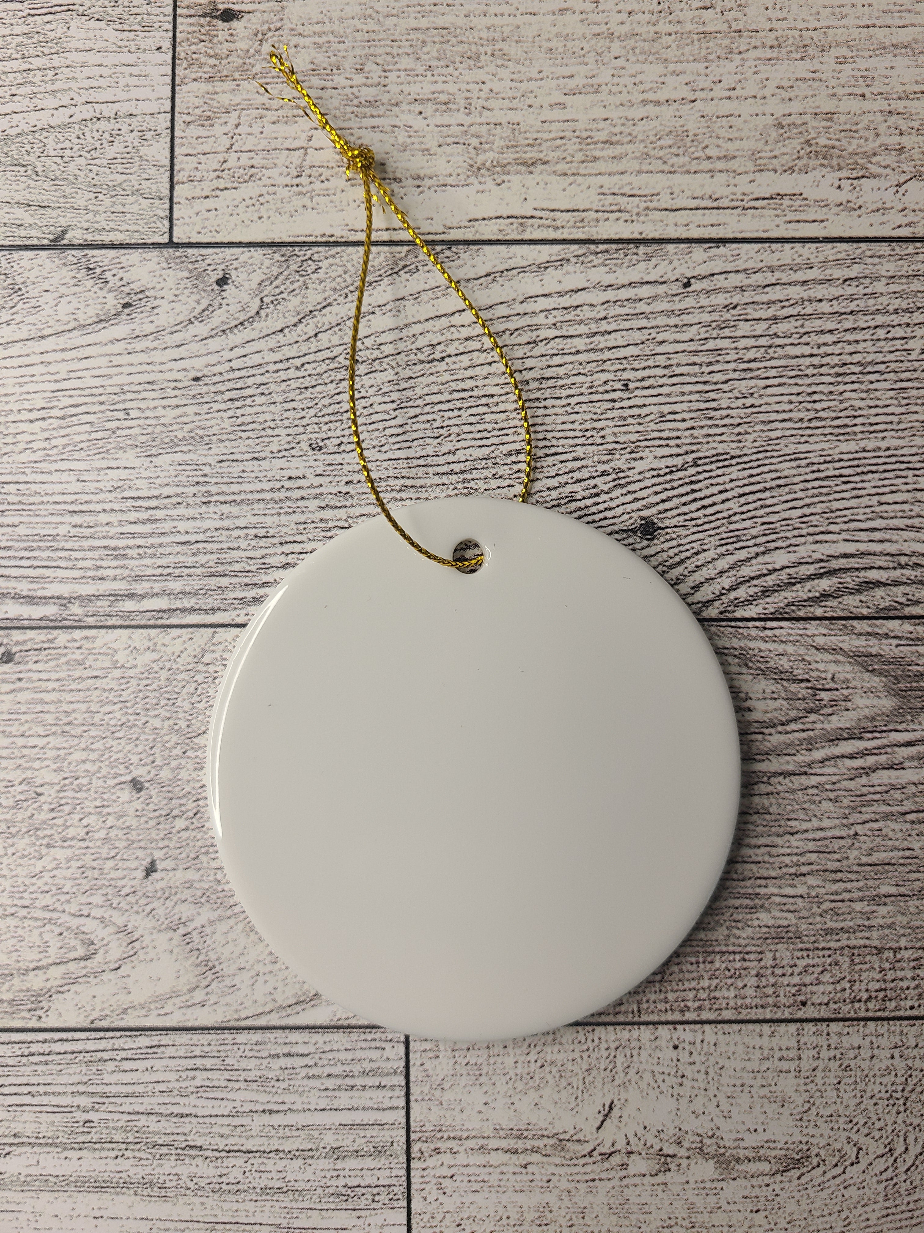 Double sided sublimation ornament christmas Circle blank