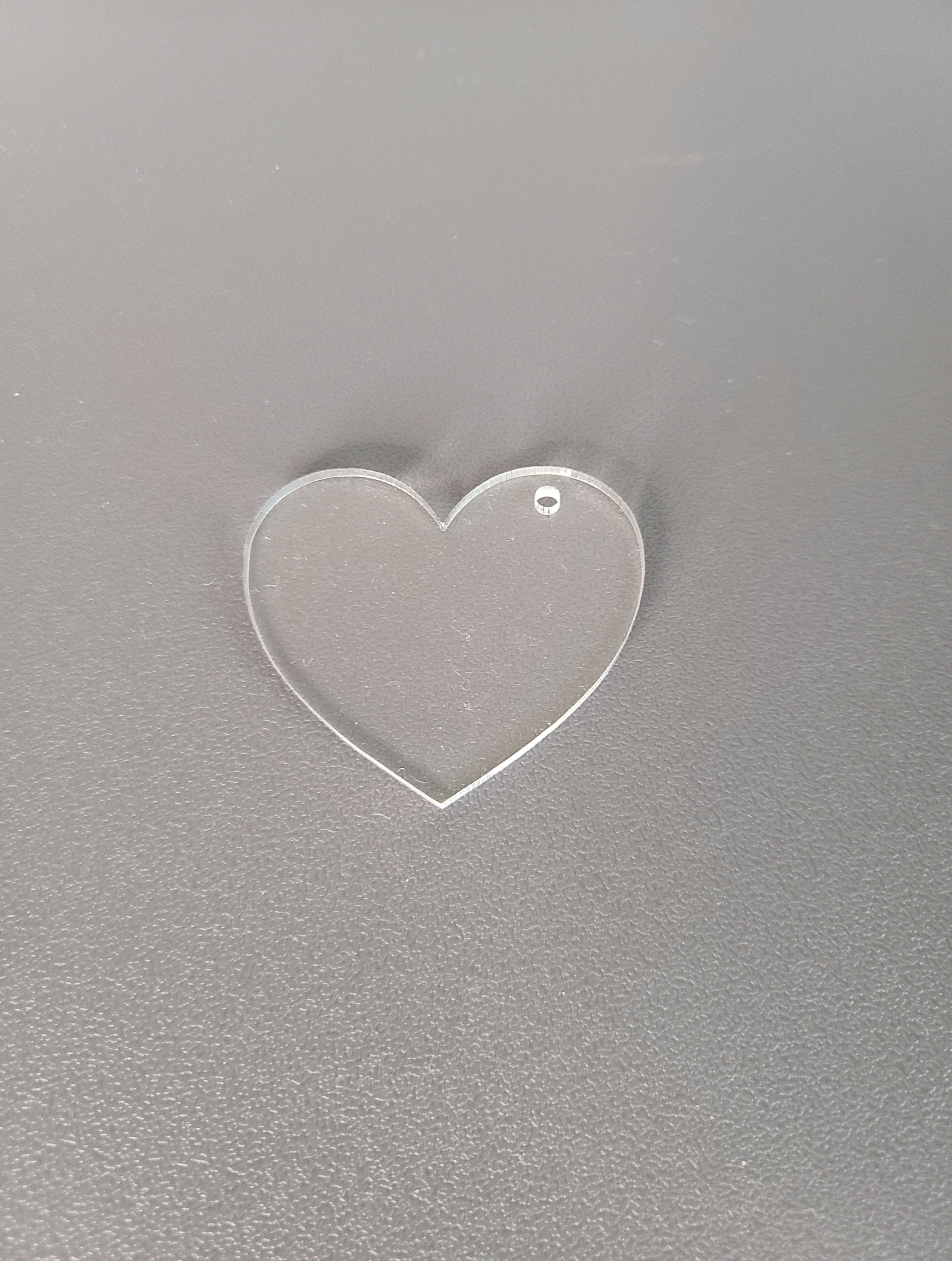 Acrylic Heart Blanks